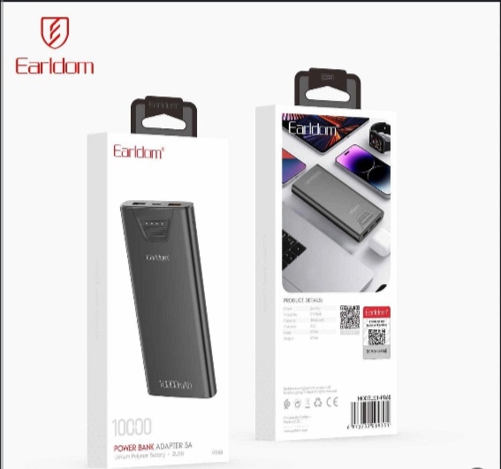 باور بانك إيرلدوم Earldom ET-PB68 بسعة 10000mAh وقوة 3A
