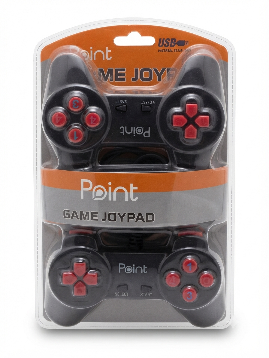 ذراع تحكم ألعاب مزدوج USB من Point للألعاب (Game Joypad