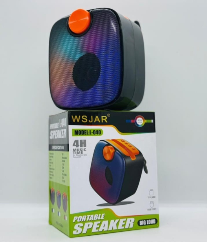 مكبر صوت بلوتوث محمول بإضاءة WSJAR L040 RGB تفاعلية